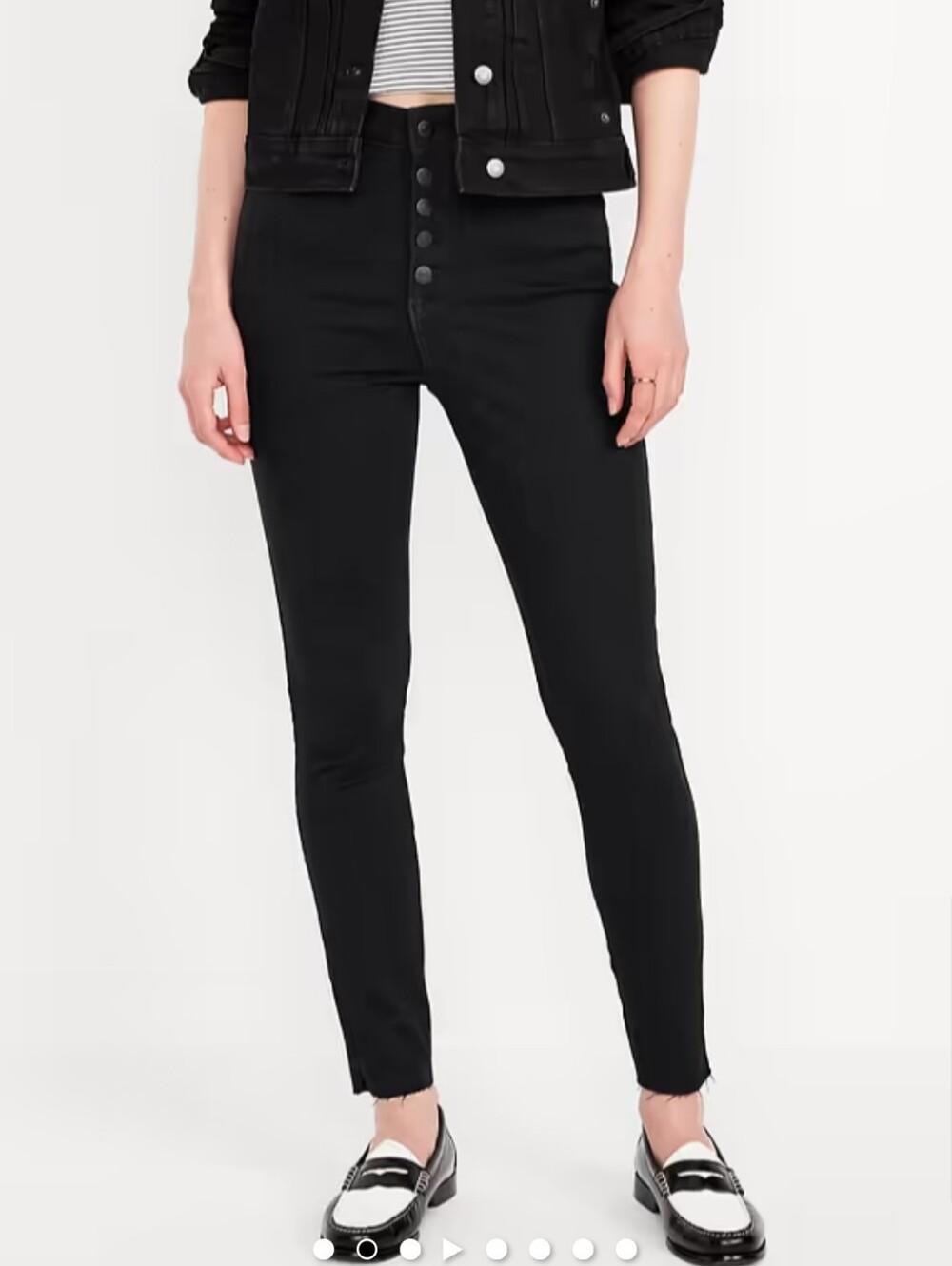 Old Navy Extra High Rise Rockstar Super Skinny Secret Slim Pockets Size 8